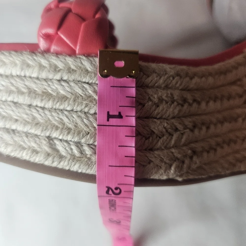 MICHAEL Michael Kors Serena Wedge Espadrille Sandals Color Dahlia Retail $145
